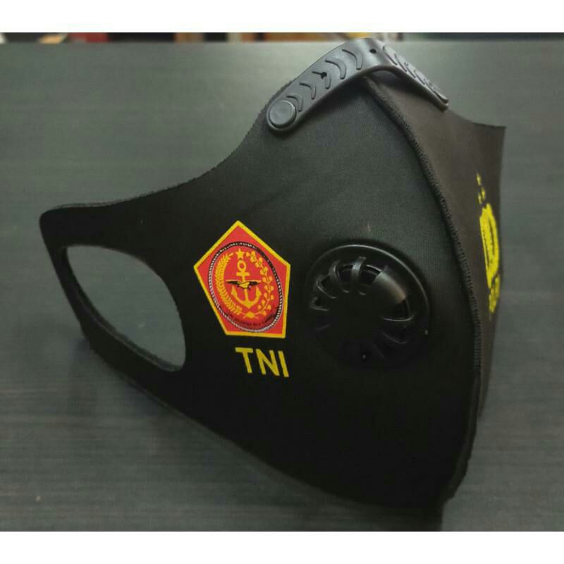 Masker TNI POLRI Bahan Spandex Premium Dengan Ventilator
