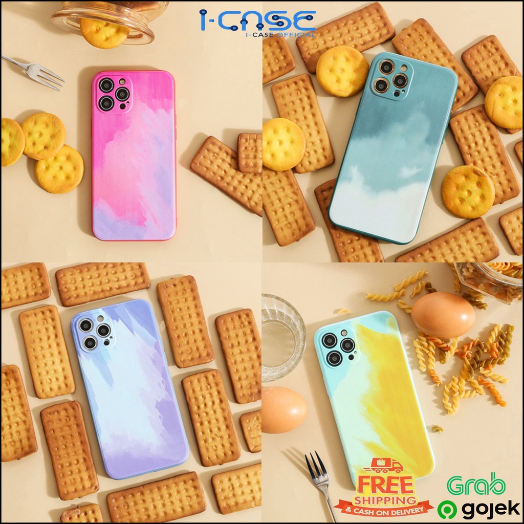 Softcase Water Color (1) for iPhone 12 PRO MAX 11 X XS XR 8 7 6 6+ 7+ 8+ SE