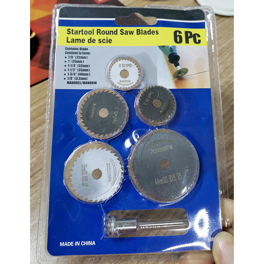 Set Mata Bor Mini Gerinda 5 Pcs Untuk Kayu Saw Blade