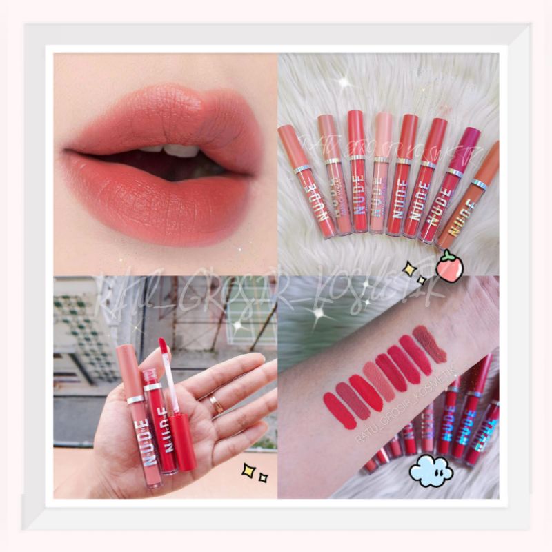 PROMO PER 8 PCS!!!LIP GLOSS NEW NUDE MATTE IMAN OF NOBLE NO.1012-48