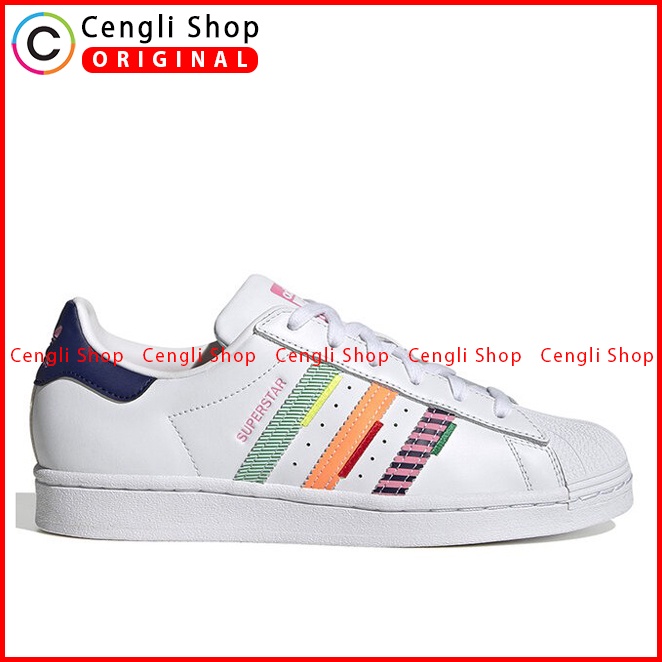 SEPATU ADIDAS PRIA ORIGINAL SNEAKER CASUAL SUPERSTAR WHITE
