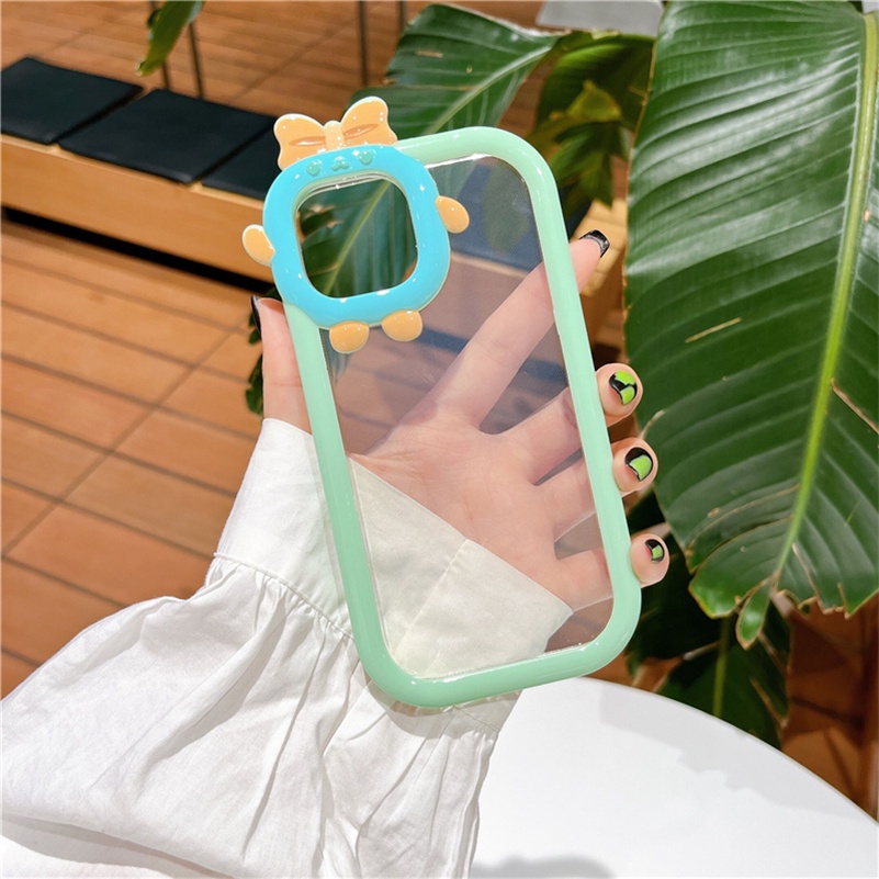 ins Candy Color Soft Case TPU Motif Monster Kecil 3D Warna Permen Untuk Compatible for iPhone 14 13 12 11 Pro Max X Xr Xs Max 3D Little Monster Phone Case Clear Handphone Case Hp Murah Hard Case Shockproof Soft TPU Back Casing Cover