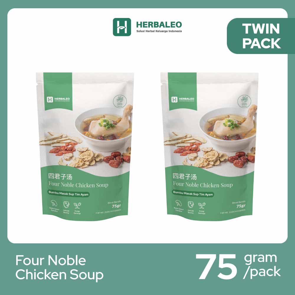 

Herbaleo Twinpack Four Noble Chicken Soup 75g Bumbu Masak Sup Tim Ayam Membantu Meningkatkan Energi