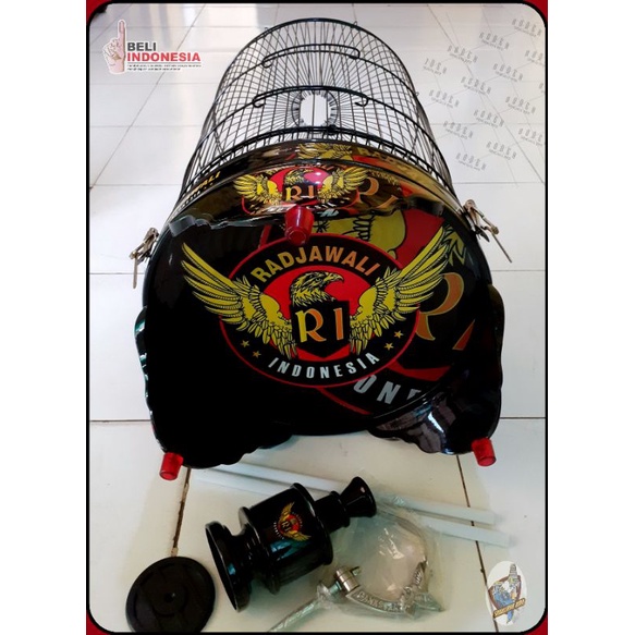 KANDANG LOVEBIRD FULLSET TEBOK ORIGINAL PVC MOTIF | SANGKAR KAPSUL BURUNG LOVE BIRD