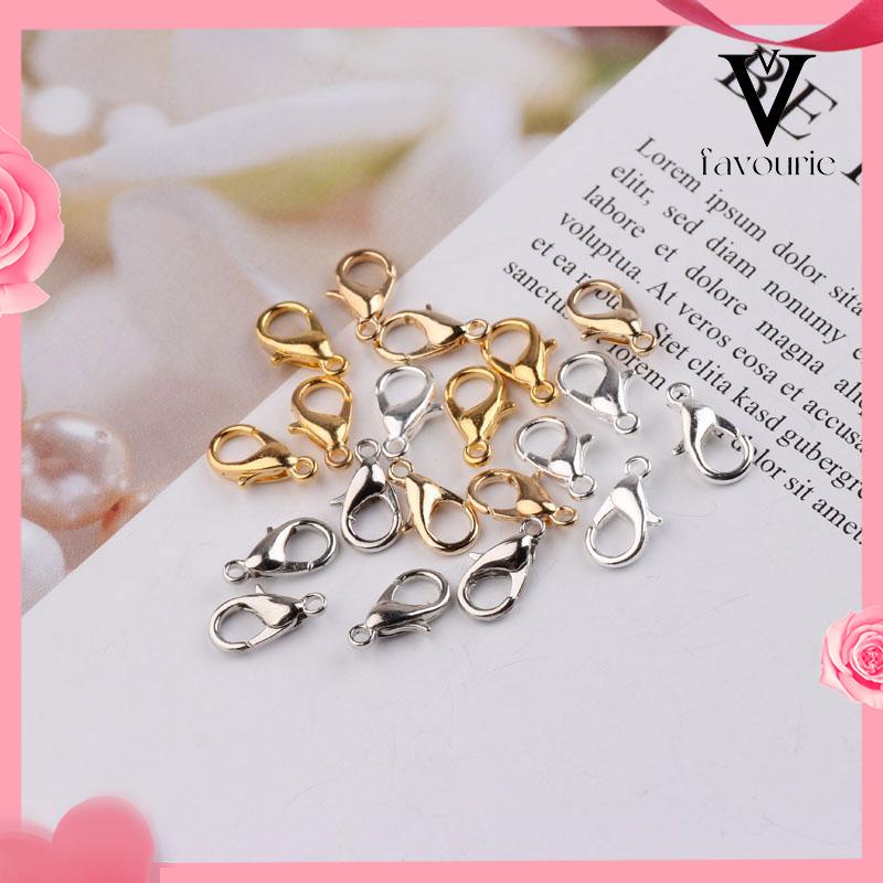 [COD]Aksesoris perhiasan diy 12mm lobster gesper bahan manik-manik tangan kalung gesper gelang koneksi cincin paduan gesper-FA