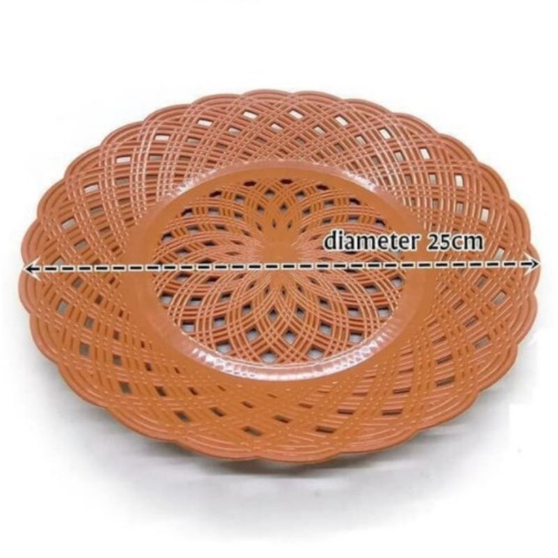 Piring Rotan Plastik