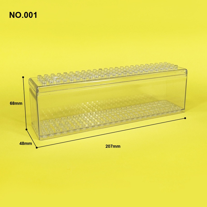 Kotak display minifigure Blok Bangunan minifigure Model Transparan HT-001