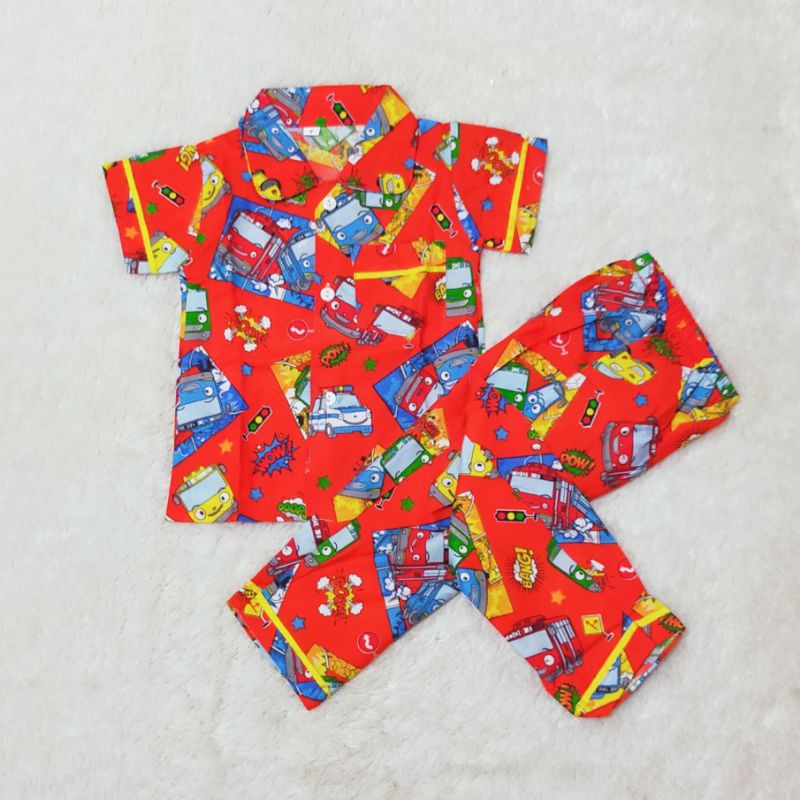 Size S Piyama Karakter Bayi Umur 3 6 9 12 18 Bulan Setelan Baju Pendek Celana Panjang Pajamas Baby