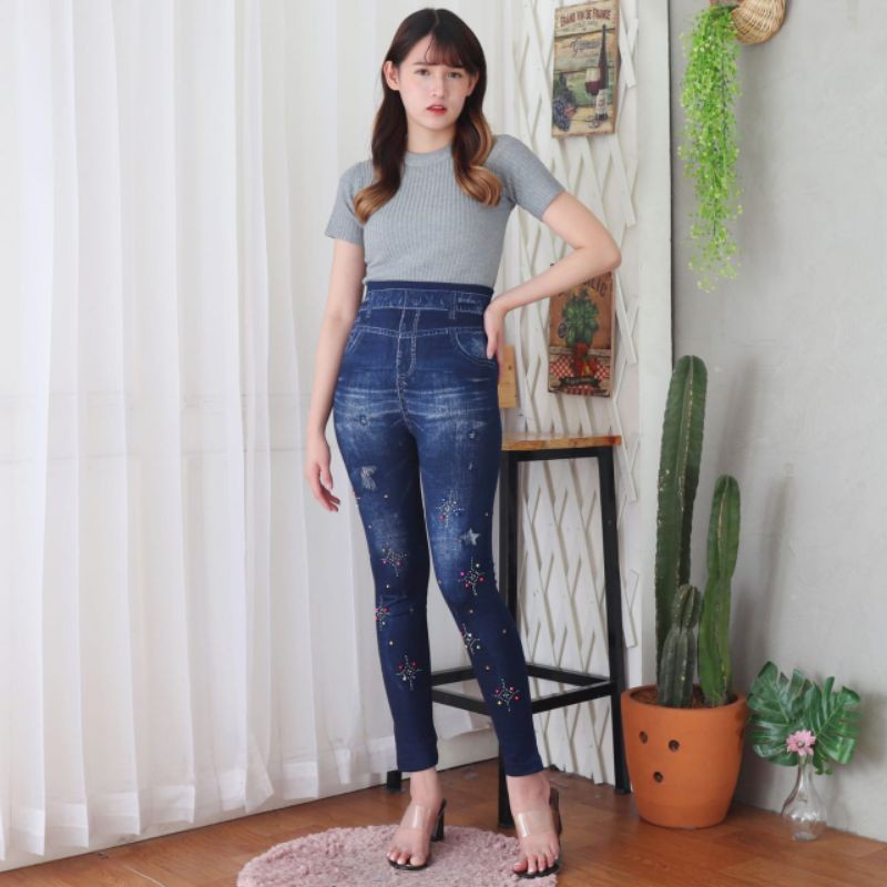 SOTRE_FASHION LEGGING JEANS SUN MUTIARA IMPORT 0994