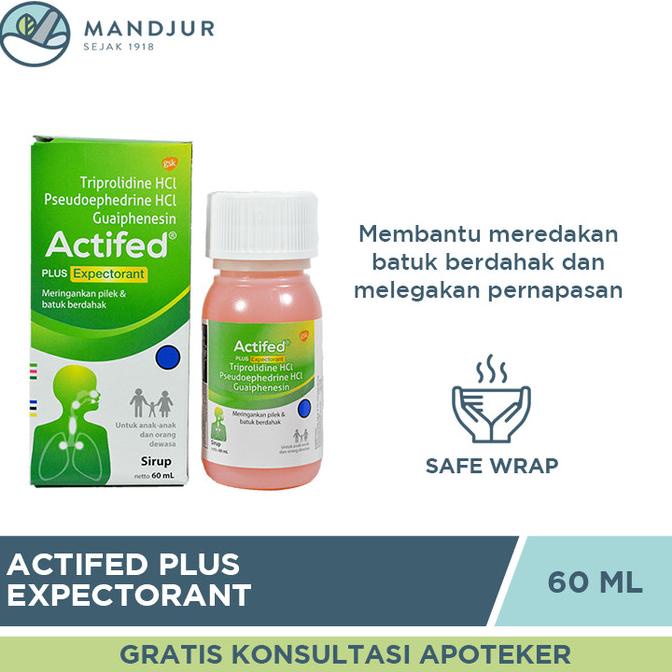 ASLI Actifed Plus Expectorant (Actifed Hijau) - Obat Batuk Berdahak Murah