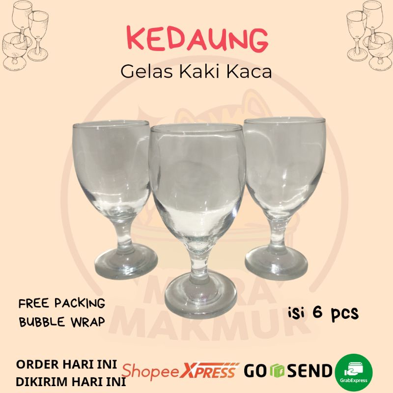 Jual Gelas Kedaung Gelas Kaki Gelas Cantik Isi 6pcs Shopee Indonesia 4618