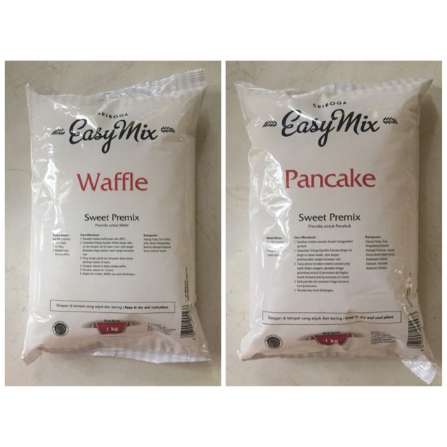 

Sriboga easymix tepung waffle atau pancake