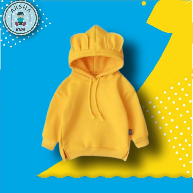 HOODIE ANAK SUITER ANAK LAKI LAKI PEREMPUAN SWEATER HOODIE ANAK HUDI ANAK LAKI LAKI PEREMPUAN KUPING