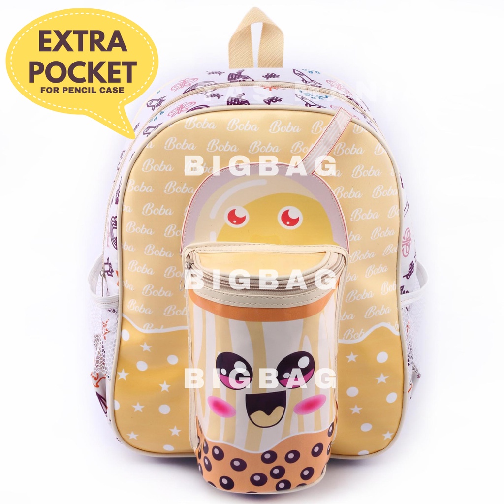 GRATIS BOTOL - Tas Ransel Anak Perempuan Karakter BOBA - RANSEL BOBA EXTRA POCKET - TAS BOBBA - RANSEL BOBBA - TAS BOBA ANAK CEWE