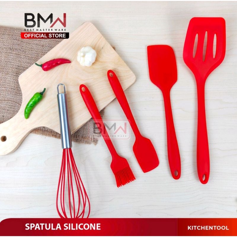 Spatula Set Silikon Dapur Warna 6 Pcs