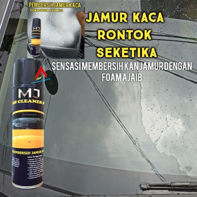 Pembersih Jamur Kaca Mobil / Glass Cleaner Foam MJ / Pembersih Jamur Kaca Rumah  /