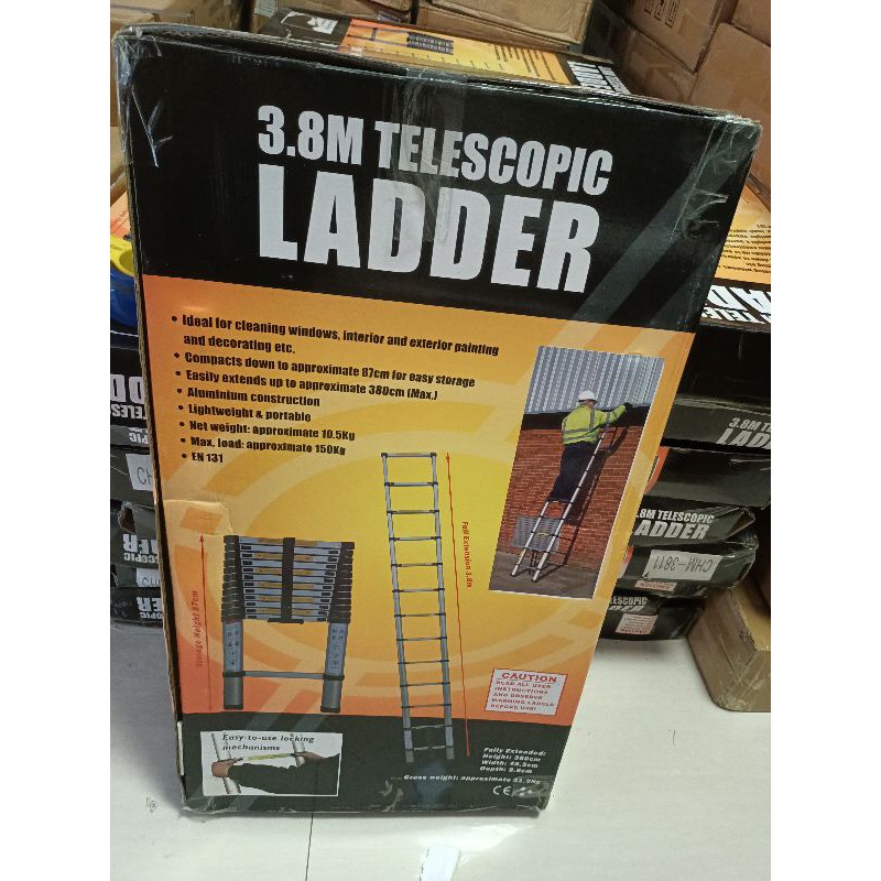 Tangga teleskopik 3,8meter single