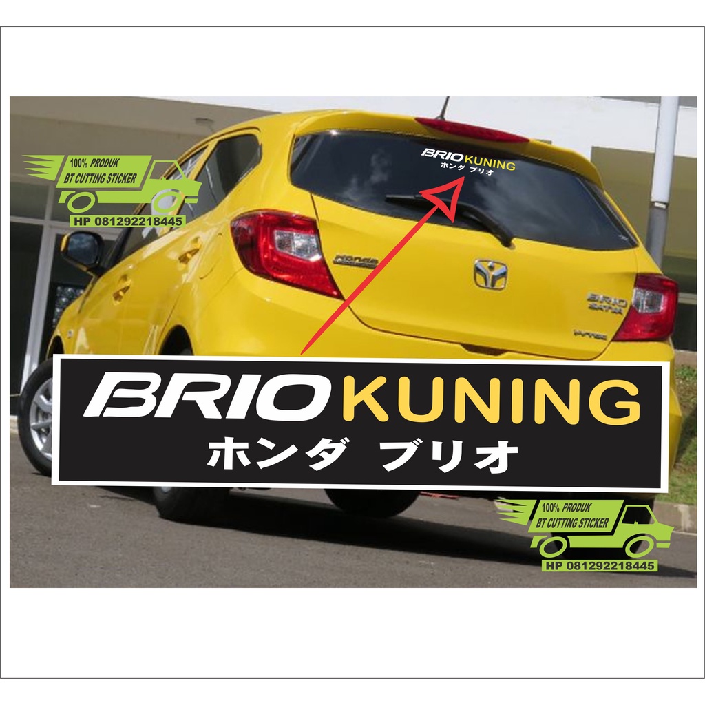 sticker brio sticker kaca honda brio sticker mobil honda brio sticker cutting sticker brio stiker br