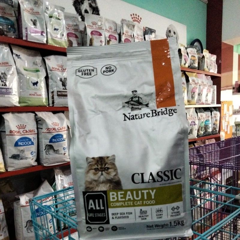 Nature Bridge Beauty 1,5 kg Makanan kucing semua umur / all life stages nature bridge NO P