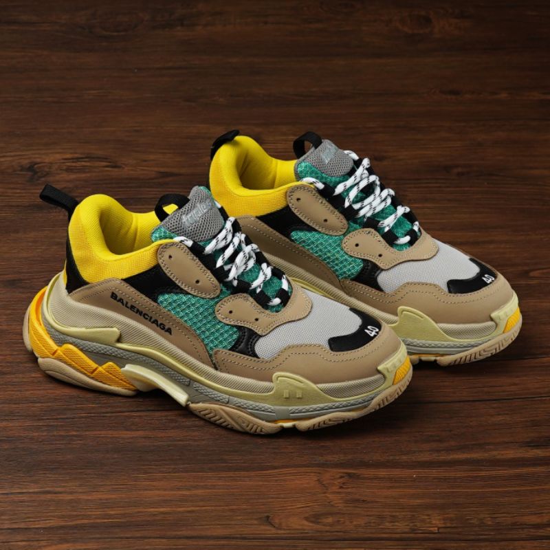 Balenciaga Triple S Beige Green Yellow