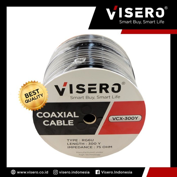 Cable RG6/Kabel RG6/Kabel Parabola/Cable Parabola Coaxial 300Y Visero