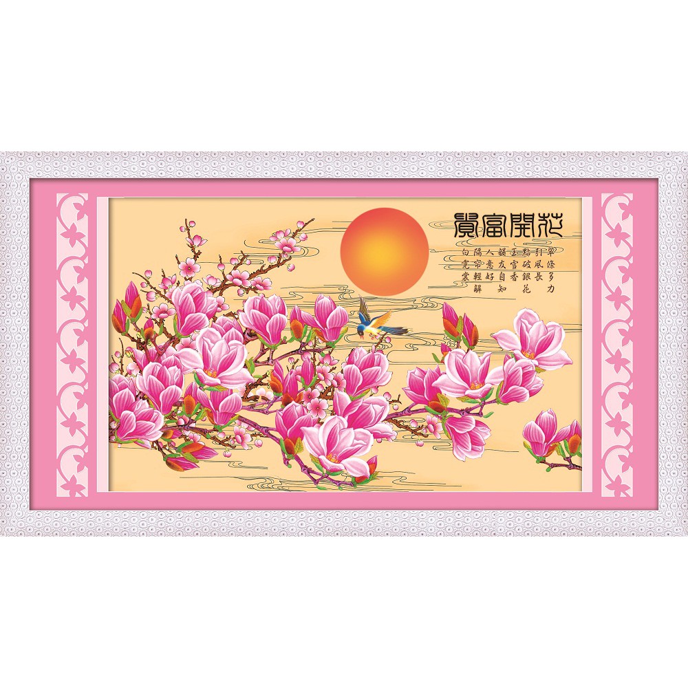 Paket DIY Craft Diamond Painting Y6168 Bunga Flower Magnolia