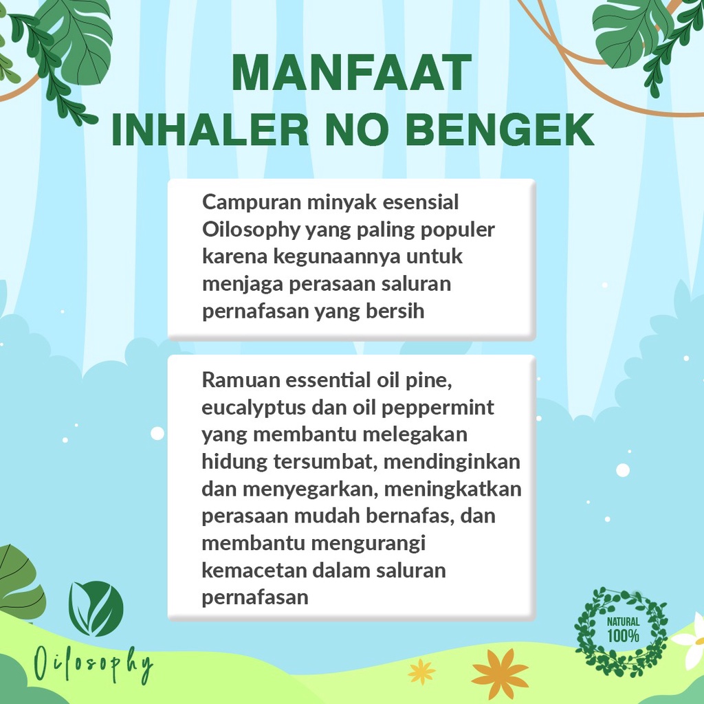 ESSENTIAL OIL INHALER PELEGA PERNAFASAN HIDUNG TERSUMBAT | SESAK NAFAS NAPAS | SINUS  | HERBAL