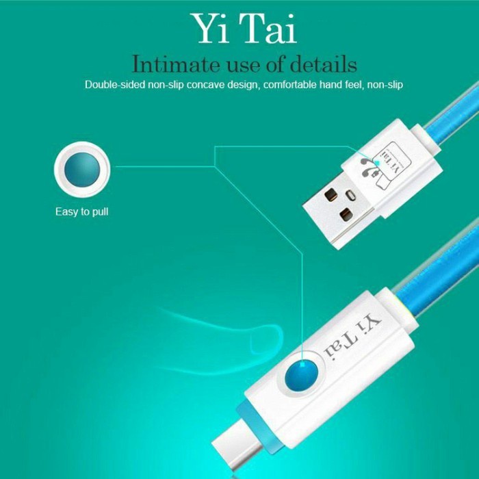 KABEL DATA TYPE C YI TAI YZC-100 FAST CHARGING AUTO SMART POWER OFF