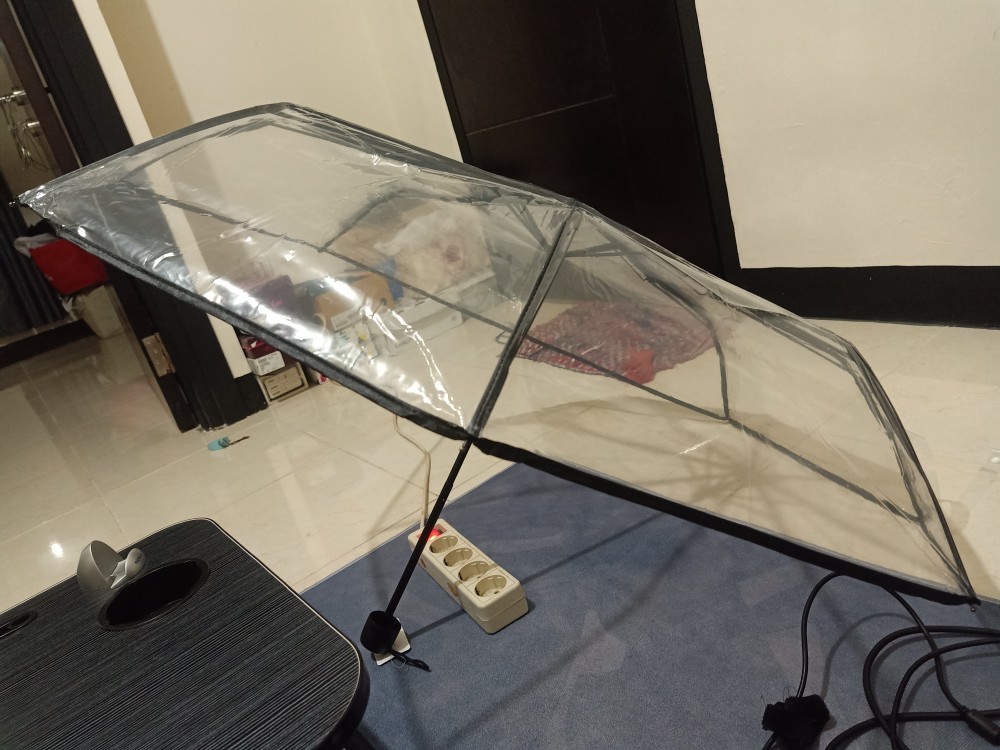 Tabasa Payung Lipat Transparan Bening