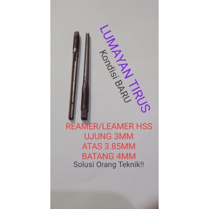 REAMER TIRUS LEAMER HSS LEAMER TIRUS REAMER HSS BOR BOSKLAP PEMBESAR LUBANG BOSKLAP ALAT BUBUT