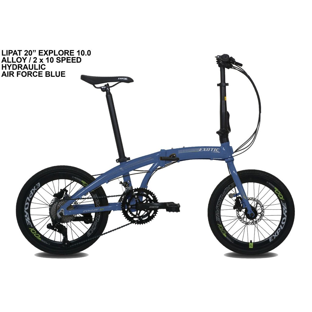 Sepeda Lipat Exotic Explore 10.0 Frame Alloy