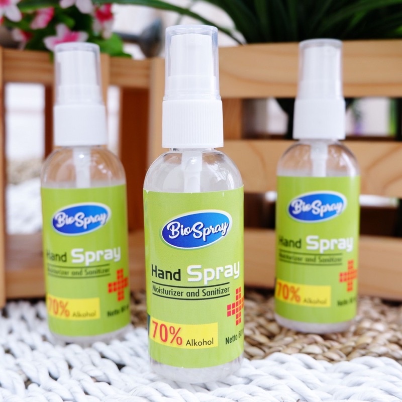 PROMO BERSATU BASMI CORONA DELTA INDIA BIOSPRAY HANDSANITIZER 60ML RESMI BPOM