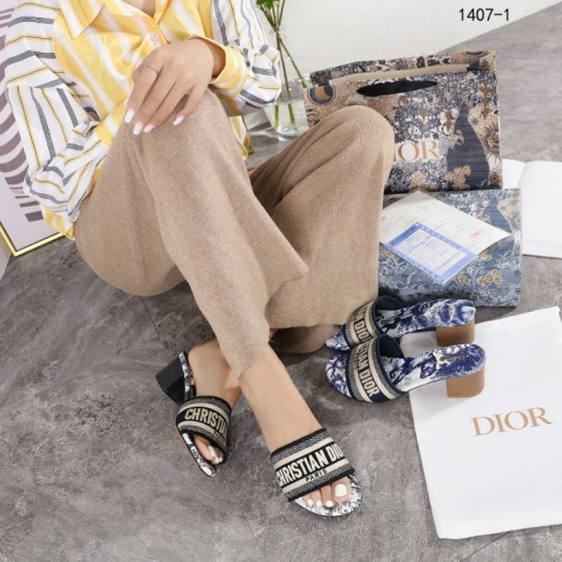 Christian DIOR Dway Slide Sandals #1407-1