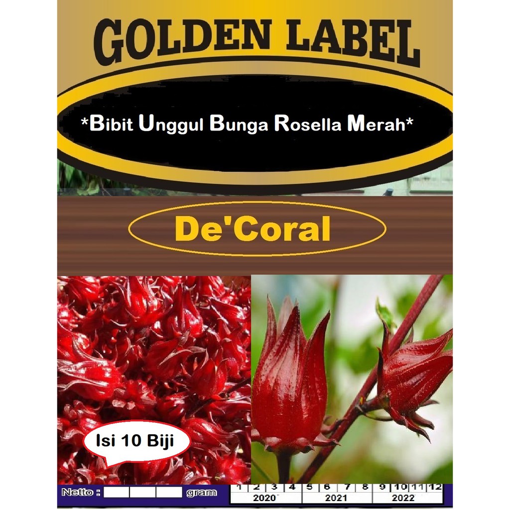 Bibit Unggul Bunga Rosella Merah | Benih Bunga Rosella Merah