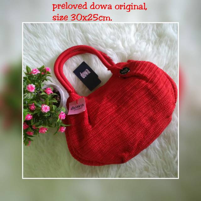 Preloved tas rajut merk dowa original