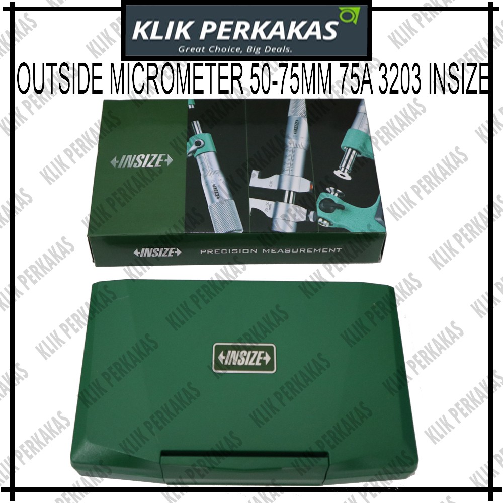 OUTSIDE MICROMETER 50-75MM 75A 3203 INSIZE ORIginal