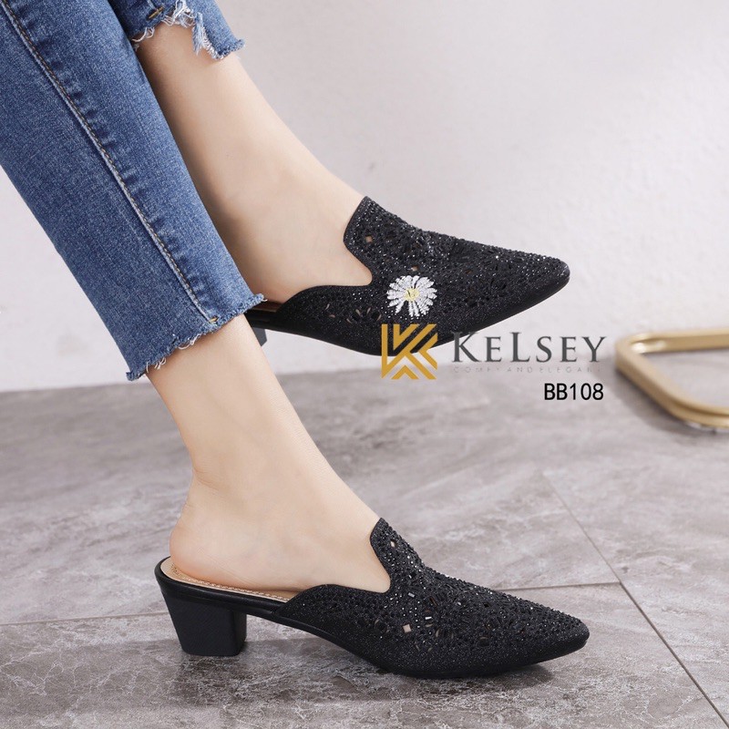 Sendal  Heels Wanita  Kelsey / Sendal Hak Tahu 5cm Wanita BB108