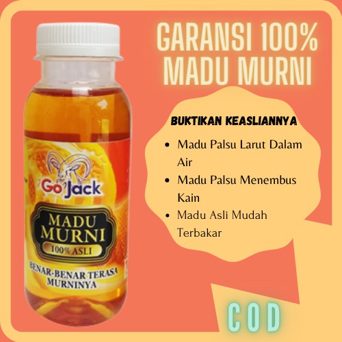 

Madu Murni Asli 100% Go Jack kemasan 130 g