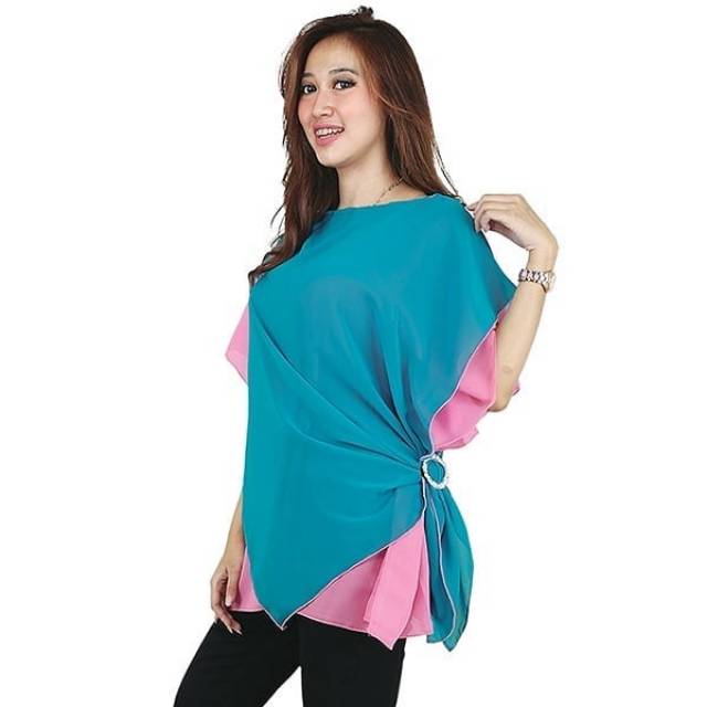 BLOUSE BIRU / ATASAN BIRU