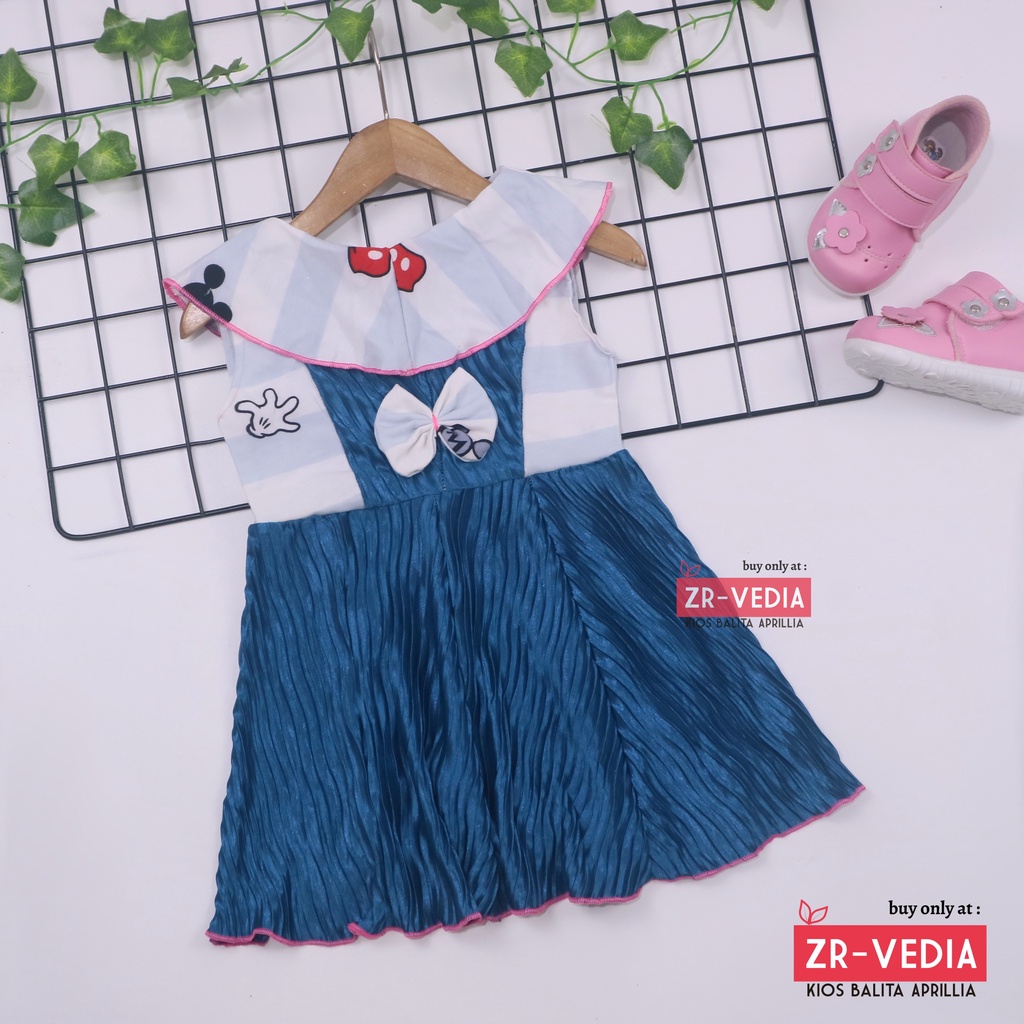 Dress Najwa uk 1-2 Tahun / Dres Import Anak Perempuan Gaun Pesta Grosir Baju Cewek Yukensi Murah