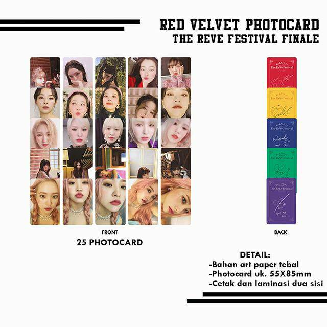 RED VELVET PHOTOCARD - THE REVE FESTIVAL FINALE