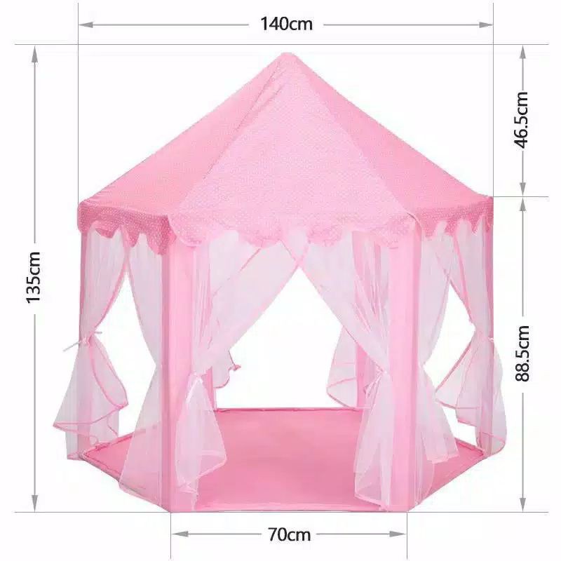 Tenda Main Anak Camping RS06- Tenda Princess Model Castle Kemah Kastel Mainan anak indoor