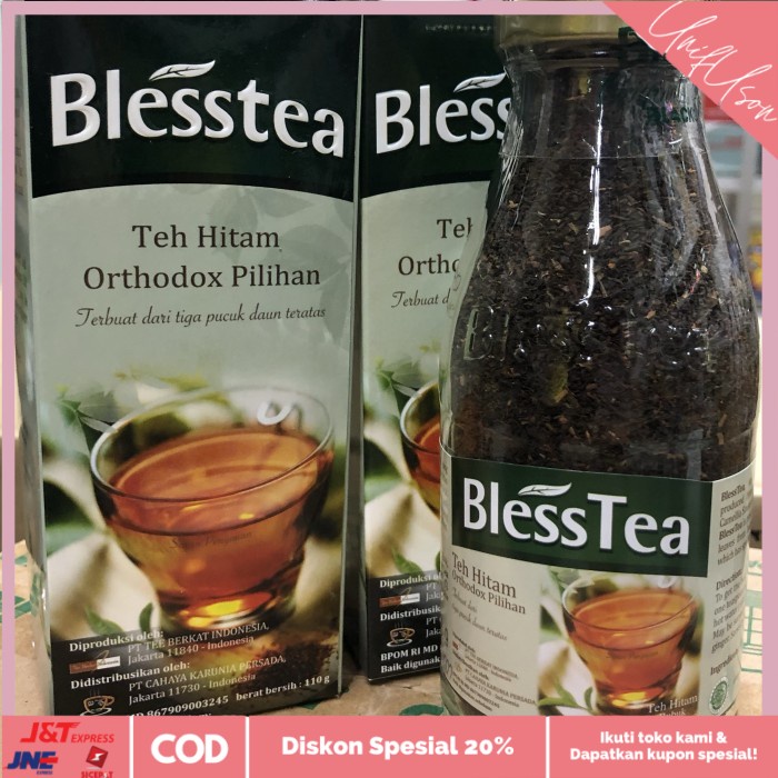 

⭐COD⭐ Bless tea teh hitam 110gr