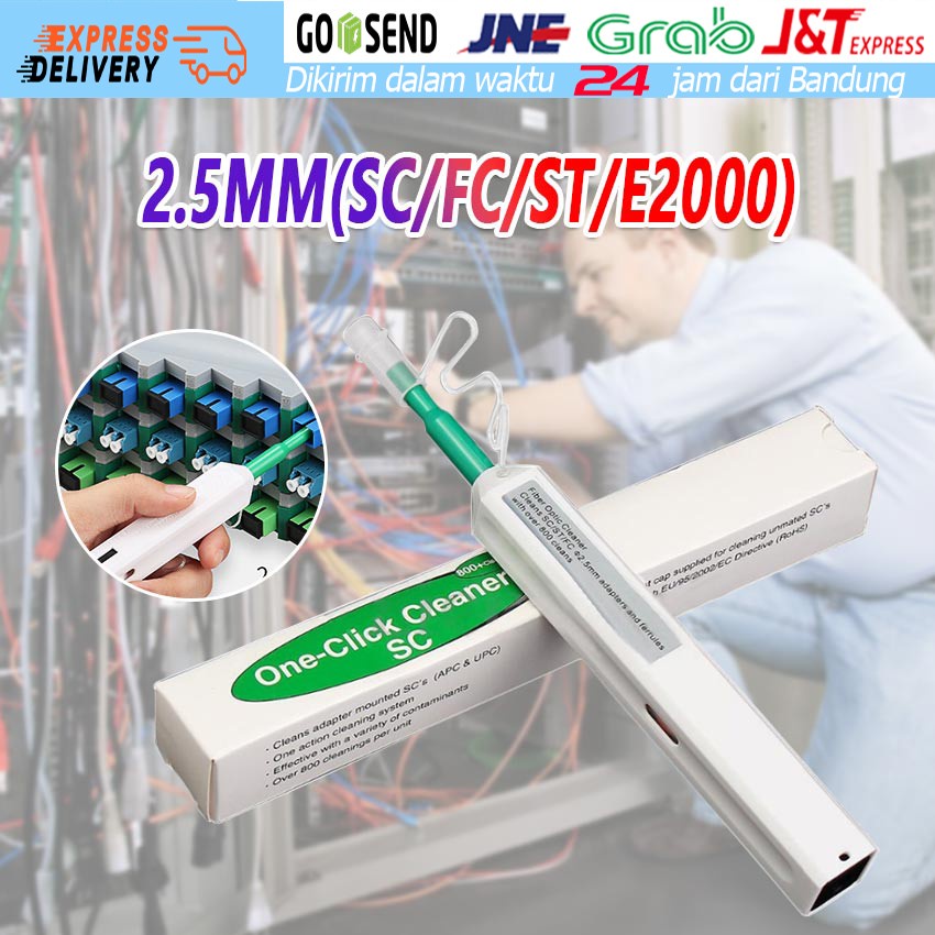 Fiber Optic Cleaner SC One Click Cleaner 2.5mm Universal Connector Fiber Optic Cleaning Pen