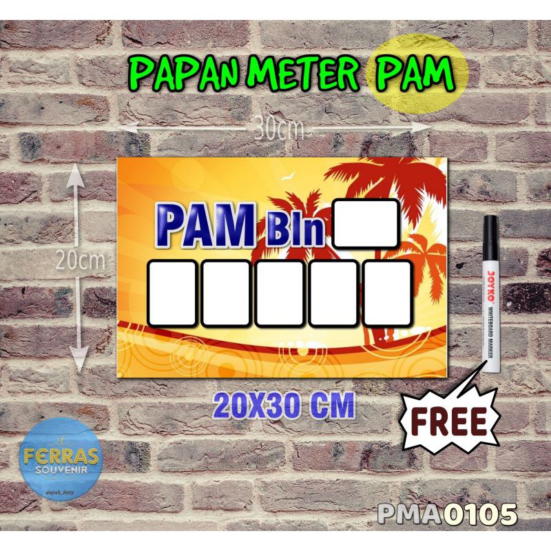 

Ferras Papan Meter Listrik PLN PAM motif Unik - Floral 05