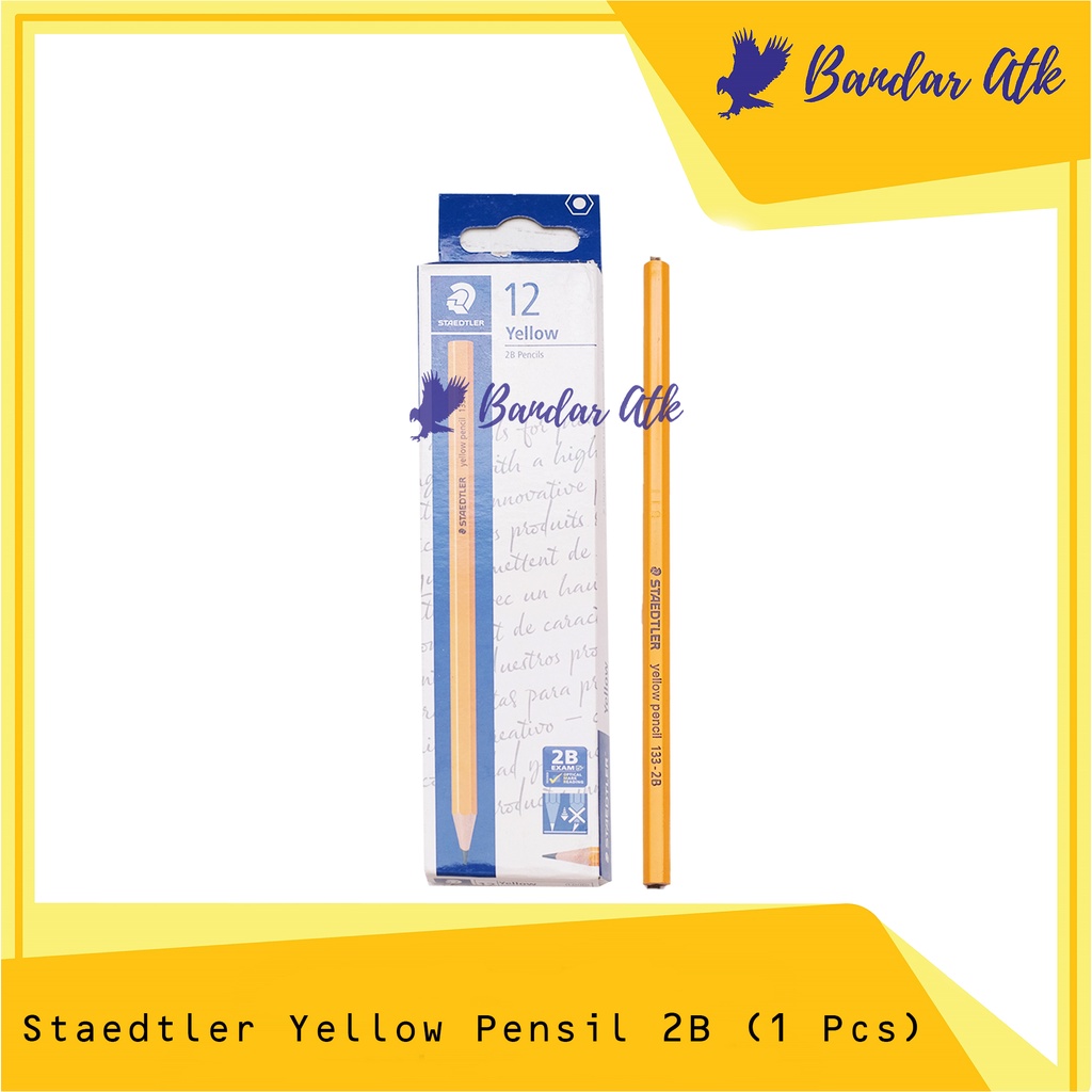 

STAEDTLER Yellow Pensil 2B 133 Pensil Ujian 2B Pencil [1 PCS]