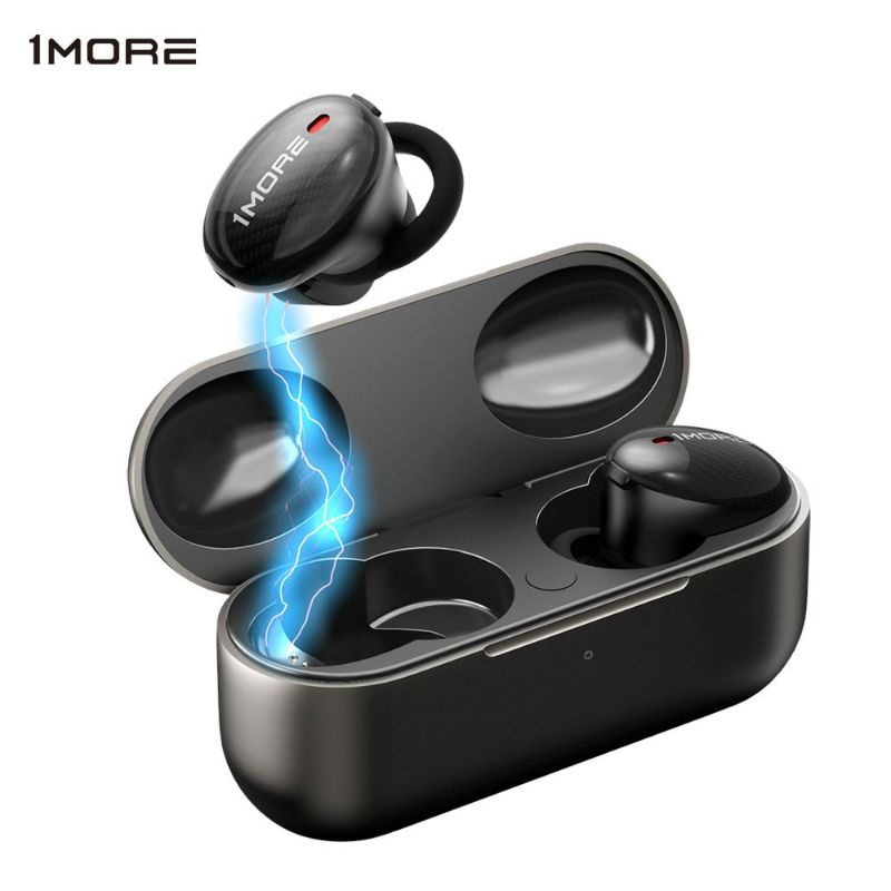 Xiaomi 1More TWS Earphone Bluetooth 5.0 aptX ANC with Charging Case - Black