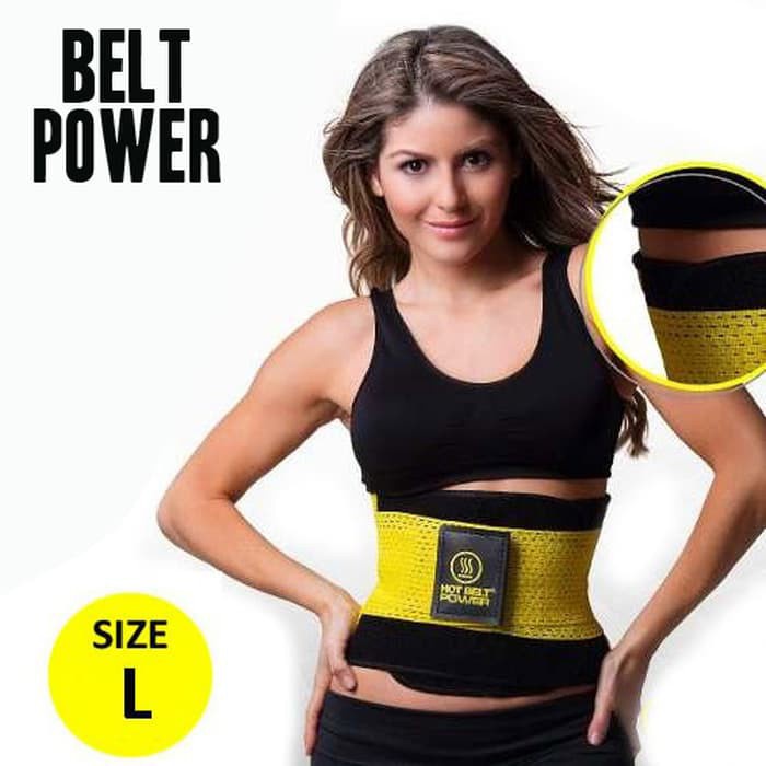 [ BISA COD ] HOT SHAPERS POWER BELT KORSET / SABUK SPORT PEMBAKAR LEMAK PERUT + BOX