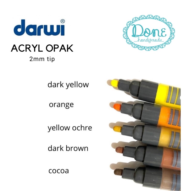 

darwi marquer ACRYL opak acrylic pen alat lukis resin Cat lukis opak 5