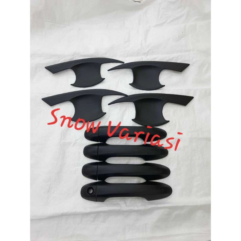Paket Outer Mangkok Cover Handle Black Non Keyless All New Fortuner